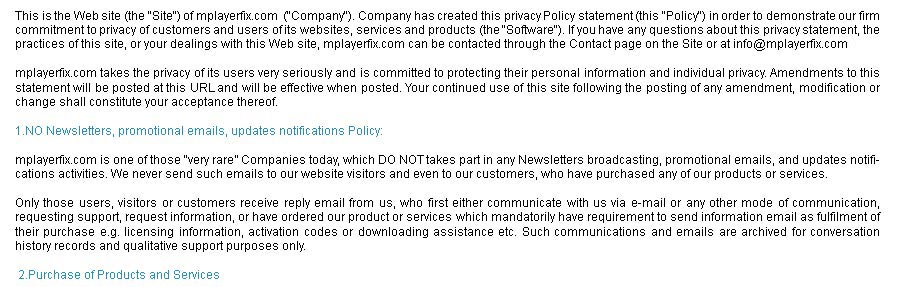 Privacy Policy